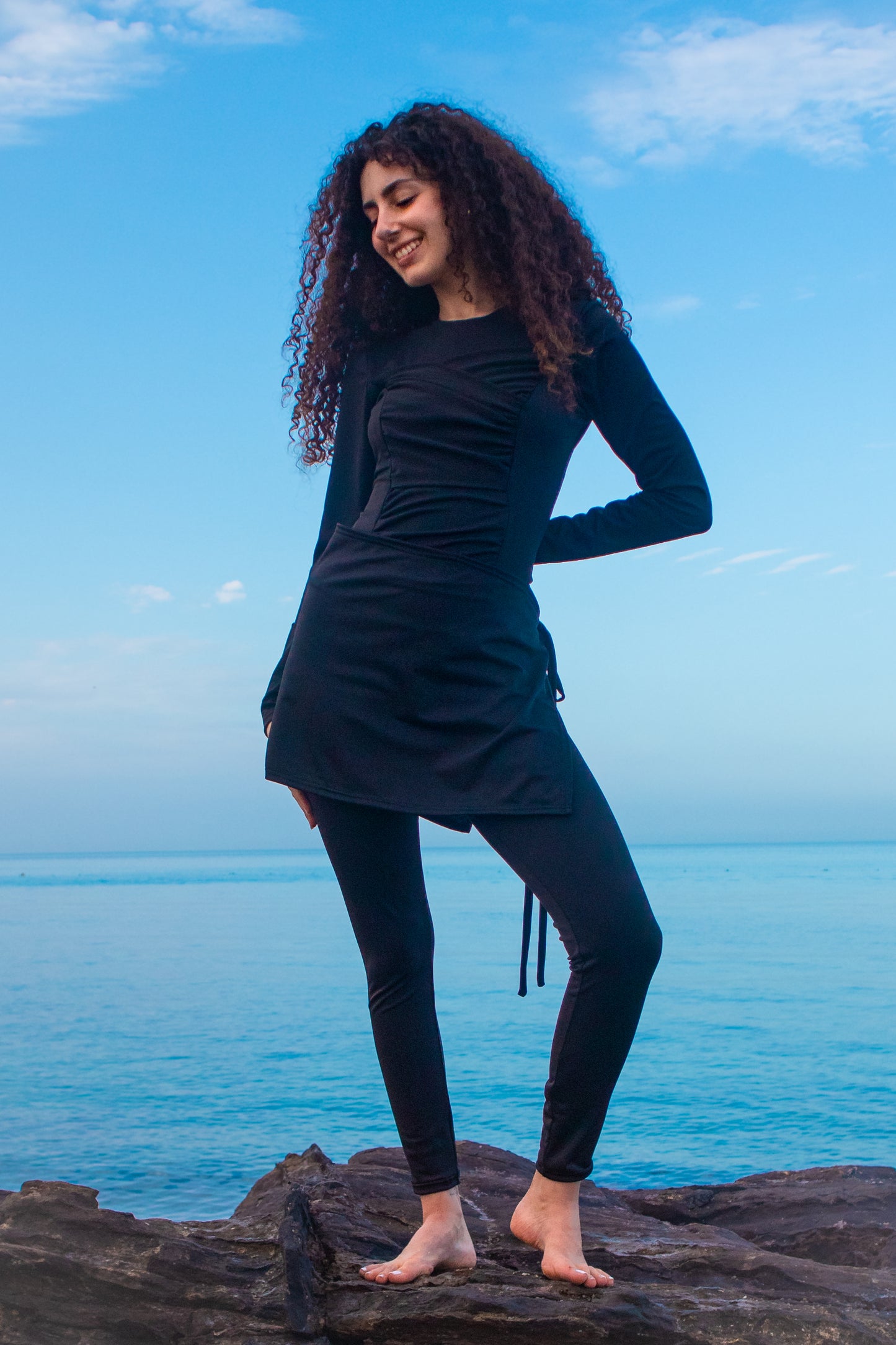 The 'Made for Sun' Long-sleeve One-piece Swimsuit