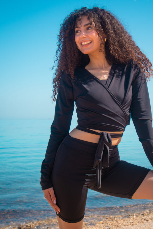 The 'Good Life' High-waisted Long Swim-short