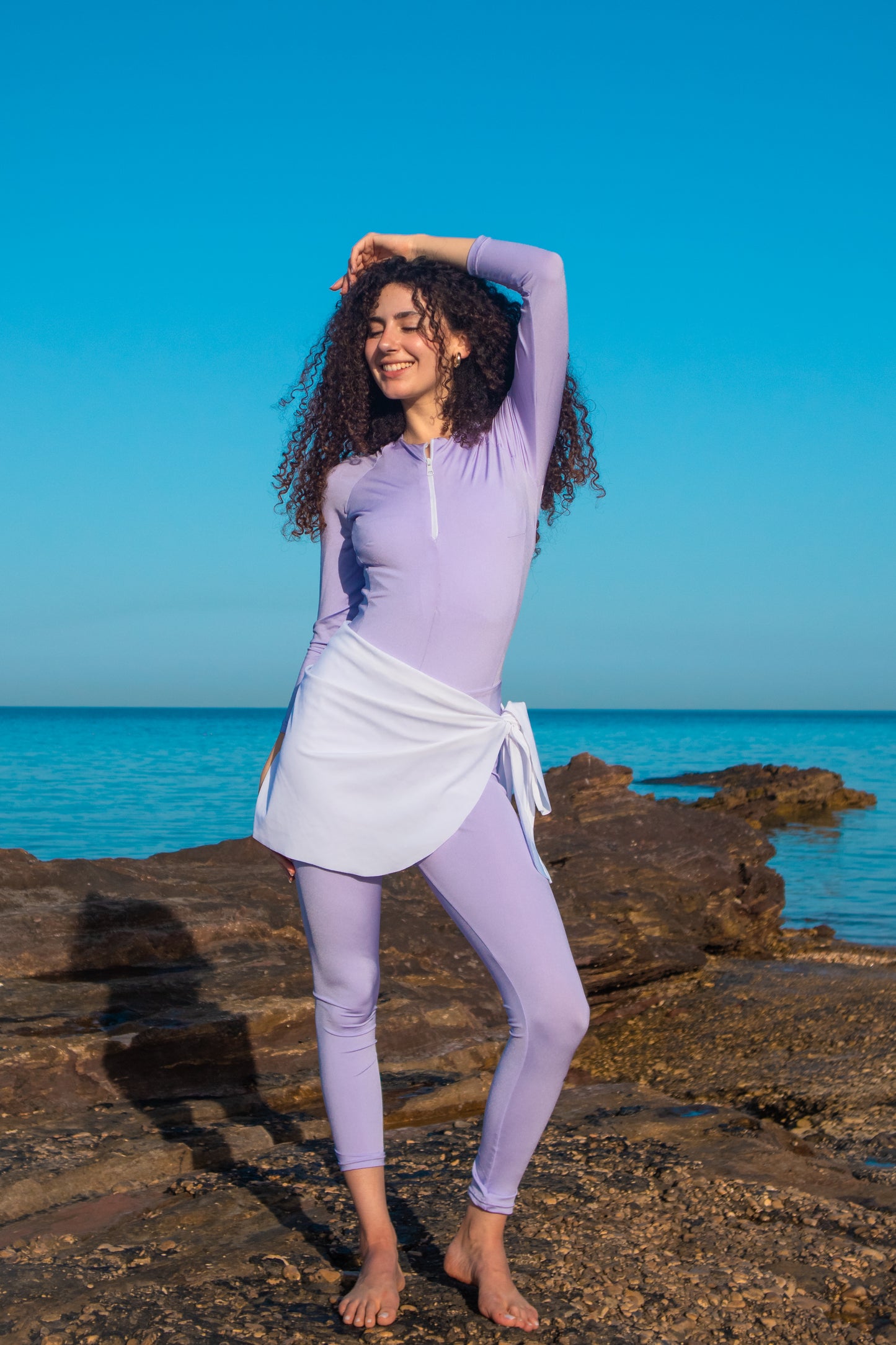 The 'Daydream' Long-sleeve One-piece Swimsuit